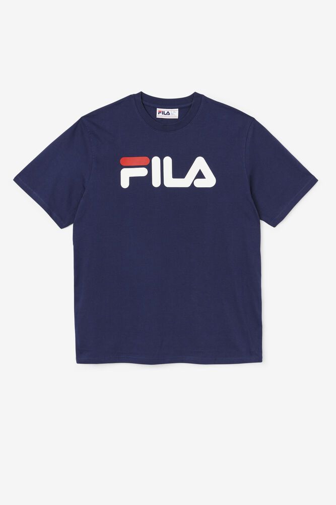 Fila Eagle T-Shirt Navy - Mens - 87504GHOK